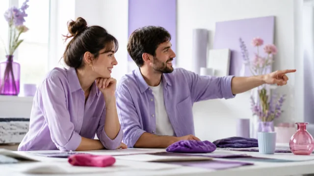 Dos personas trabajando juntas en un espacio de trabajo luminoso